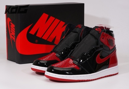 Jordan 1 Retro High OG Patent Bred 555088-063 SIZE: 36-47.5