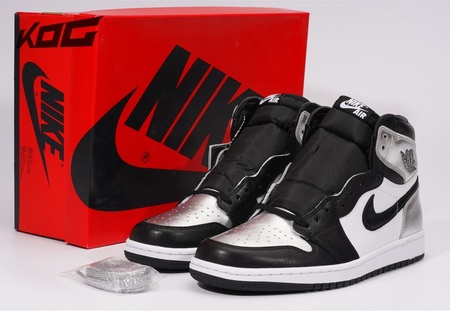 Air Jordan 1 High OG Retro "Silver Toe" size 36-46