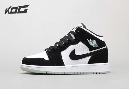Air Jordan 1 Mid White Black Teal Tint 36-46