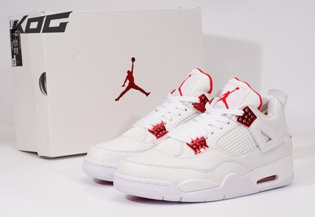 Air Jordan 4 "White University Red" SIZE: 36-46