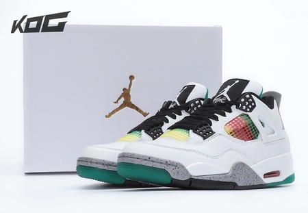 Nike Air Jordan 4 Retro Lucid Green Rasta SP36-46