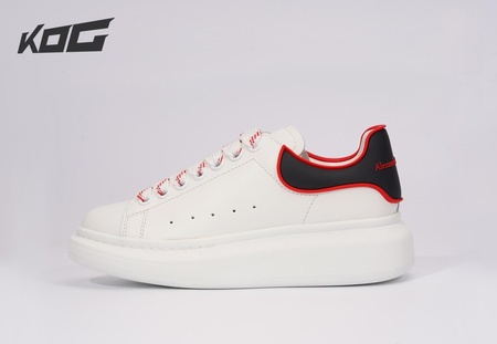 Alexander McQueen Oversized White Black Red Outline SIZE: 35-45