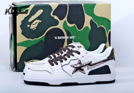 Bape Sk8 Sta White Silver Size 40-45