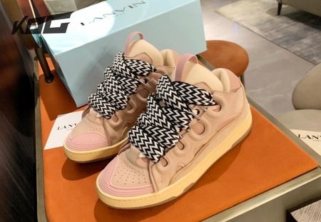 Lanvin women men pink best sale sneakers, Size: 35-46
