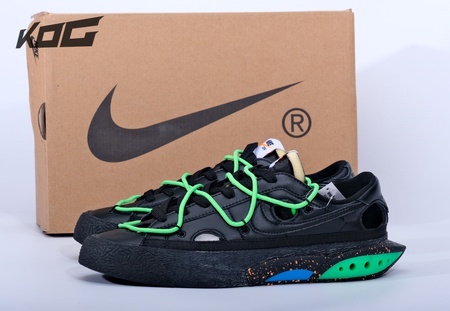 off-white x NK Blazer low'77 Black Green Size 40-46