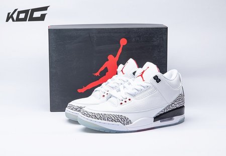Jordan 3 Retro Free Throw Line White Cement 923096-101 Size 40-47