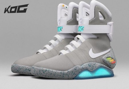 Nike MAG Back to the Future 417744-001 (Non-shoeslaceing) cuztomized non return or refund Size 40-47.5