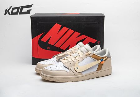 OFF-WHITE x Air Jordan 1 Low Custom-By Chef Huy Le Size 36-48