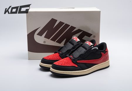 Travis Scott x Air Jordan 1 Low OG Black Red DM7866-061 Size 35-47.5