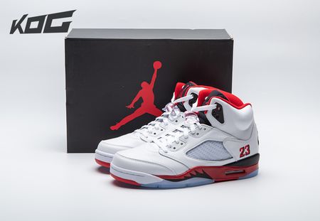 Air Jordan 5 Fire Red Black Tongue HQ7978-101 Size 40-47.5