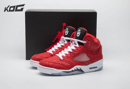 Air Jordan 5 Retro NCAA Oklahoma Sooners PE HQ7978-600 Size 40-47.5