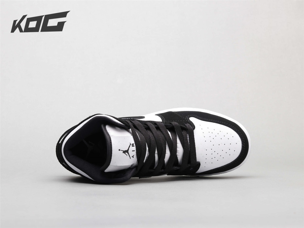 jordan 1 mid white black teal tint