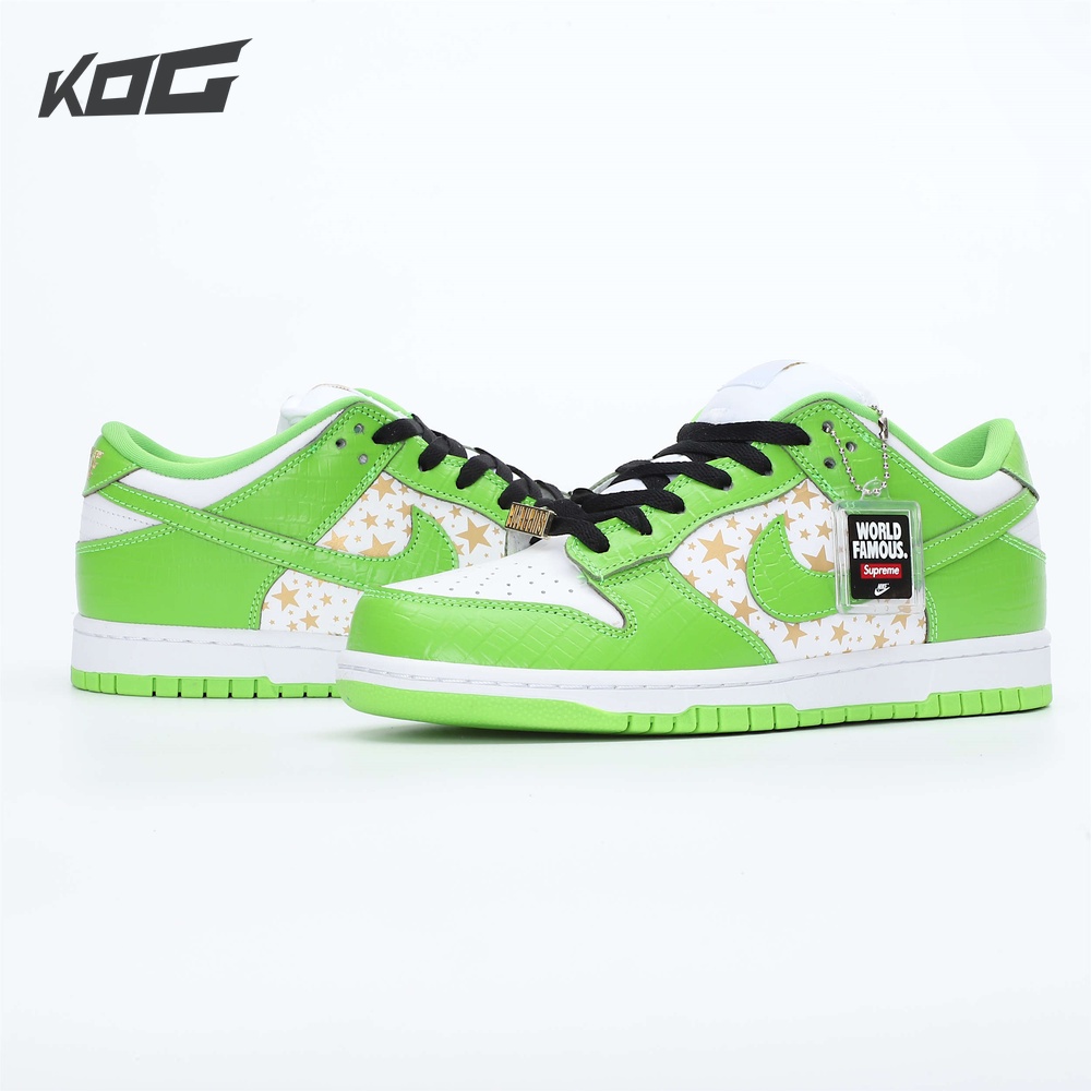 supreme x nike sb dunk low green
