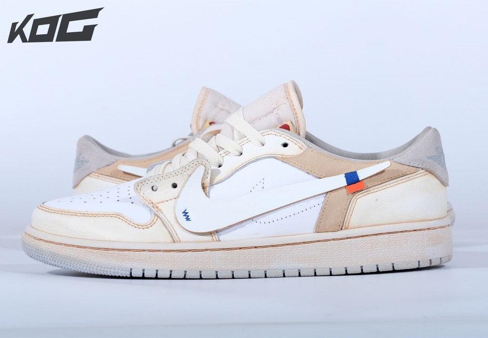 OFF-WHITE x Air Jordan 1 Low Custom -By Chef Huy Le 36-48 [Model ...